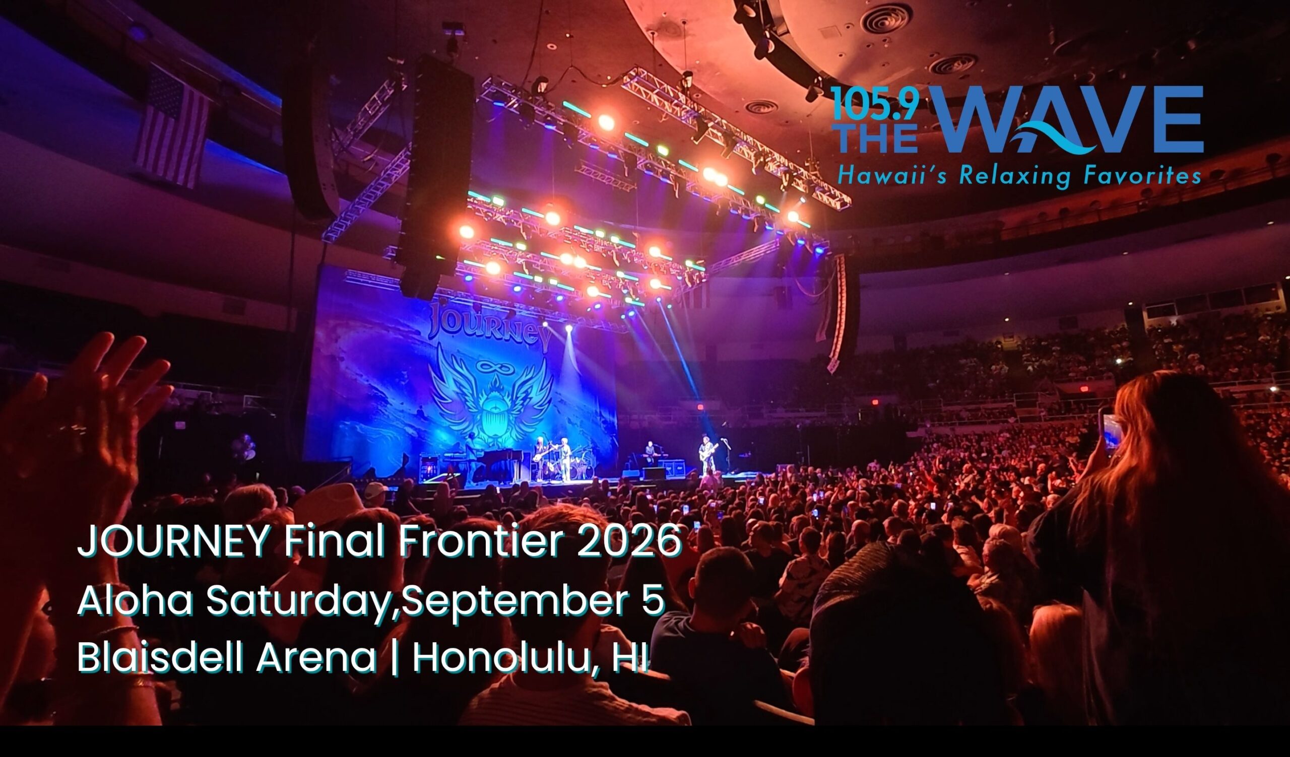 Journey Final Frontier 2026 at Blaisdell Arena (September 5